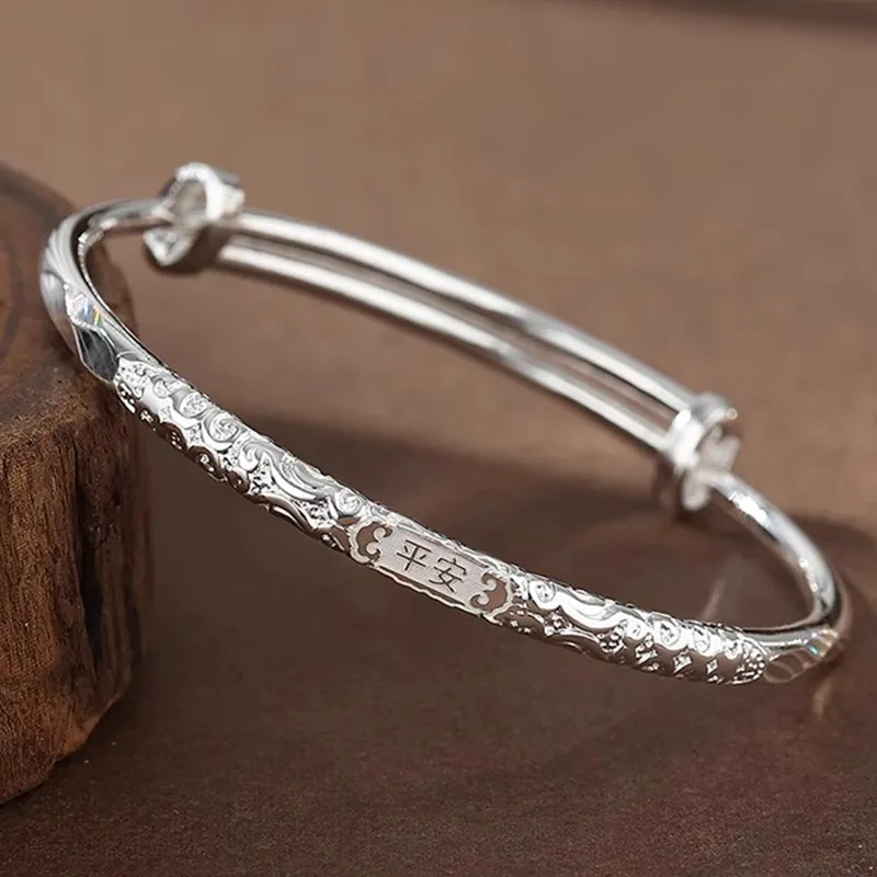 Bear Silversmith 999 Fine Silver Sterling Silver Bangle Women's-2