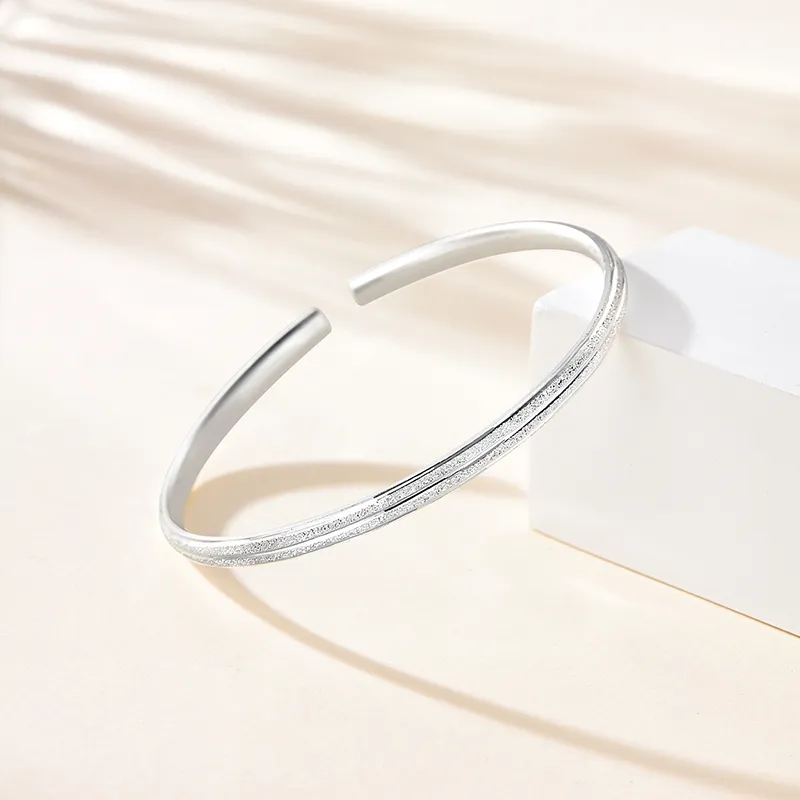 Bear Silversmith 999 Fine Silver Sterling Silver Bangle Women's-1