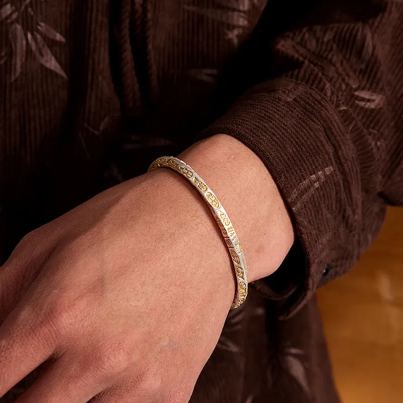 Bear Silversmith High Content Sterling Silver Sterling Silver Bangle Unisex-4