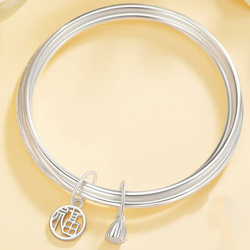 Bear Silversmith 999 Fine Silver Sterling Silver Bracelets Women's-1