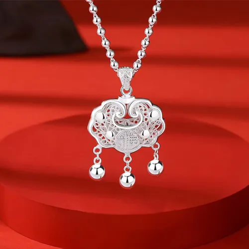 Bear Silversmith 999 Fine Silver Sterling Silver Necklace Women's