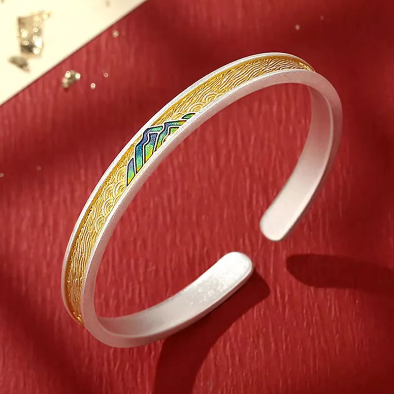 Bear Silversmith 999 Fine Silver Sterling Silver Bangle Women's-1