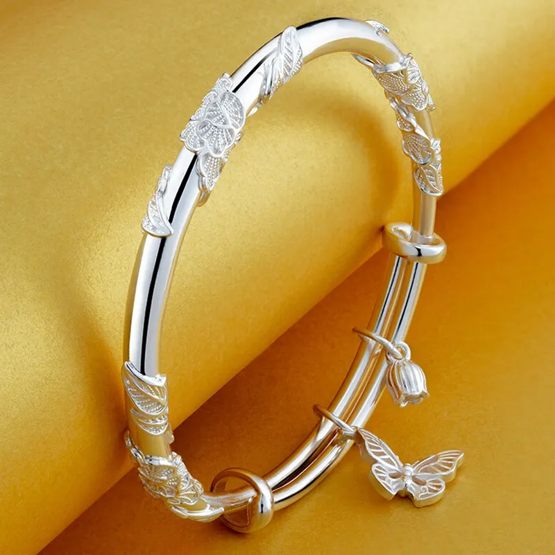 Bear Silversmith High Content Sterling Silver Sterling Silver Bangle Women's-1