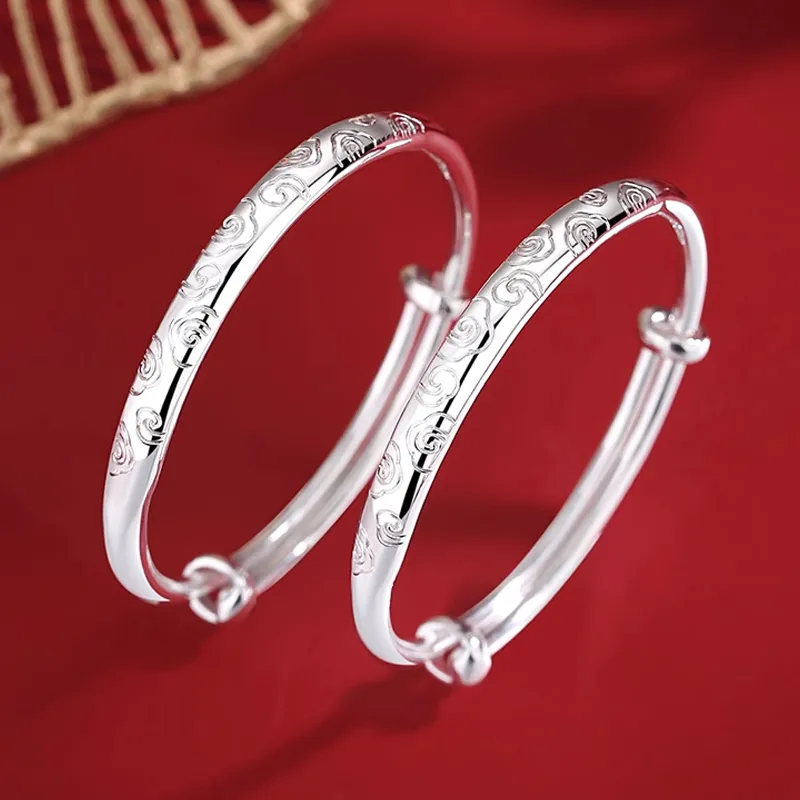 Bear Silversmith High Content Sterling Silver Sterling Silver Bangle Women's-0