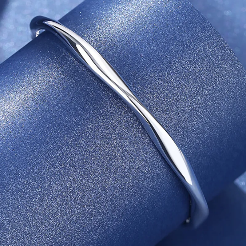 Bear Silversmith 999 Fine Silver Sterling Silver Bangle Women's-2