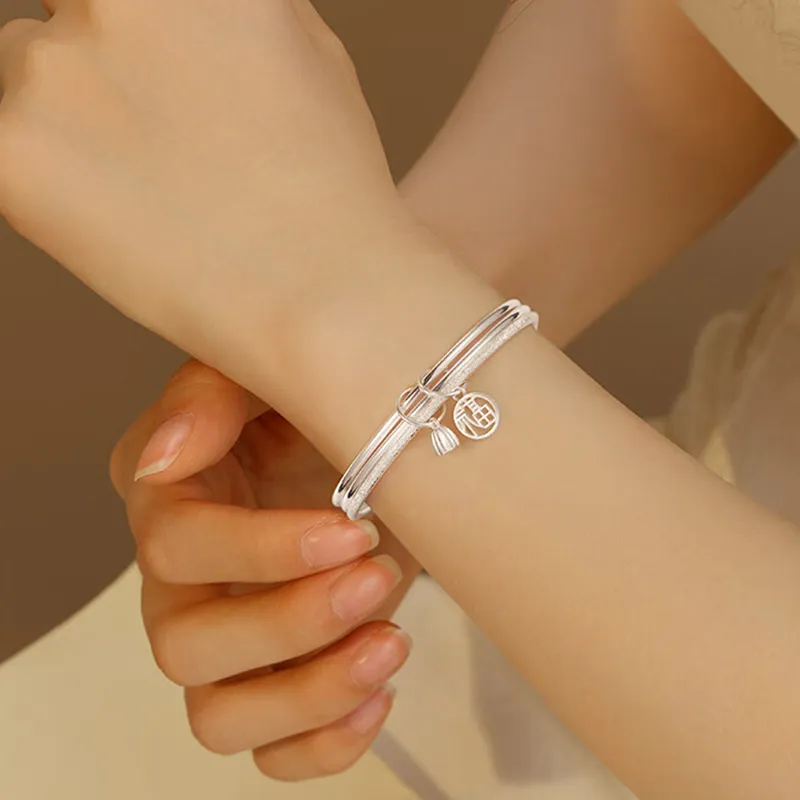 Bear Silversmith 999 Fine Silver Sterling Silver Bangle Women's-3