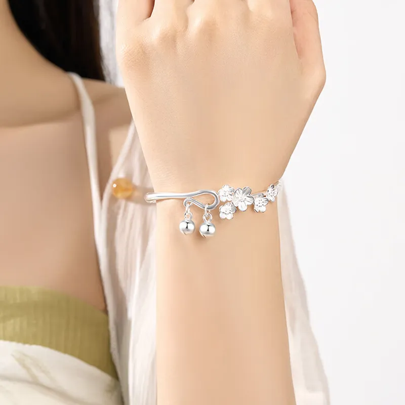 Bear Silversmith 999 Fine Silver Sterling Silver Bangle Women's-4