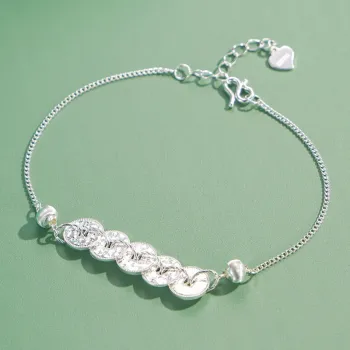 Bear Silversmith 999 Fine Silver Sterling Silver Bracelet Women's