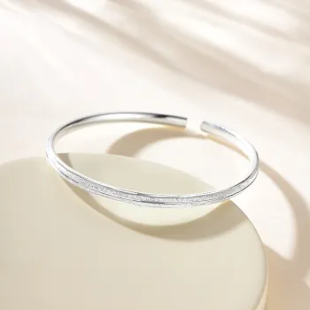 Bear Silversmith 999 Fine Silver Sterling Silver Bangle Women's