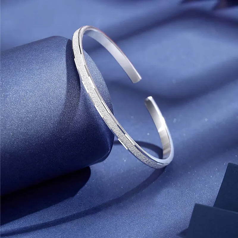 Bear Silversmith 999 Fine Silver Sterling Silver Bangle Women's-1