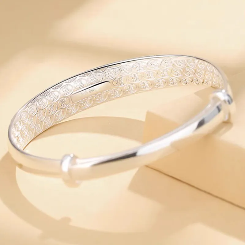 Bear Silversmith 999 Fine Silver Sterling Silver Bangle Women's-4