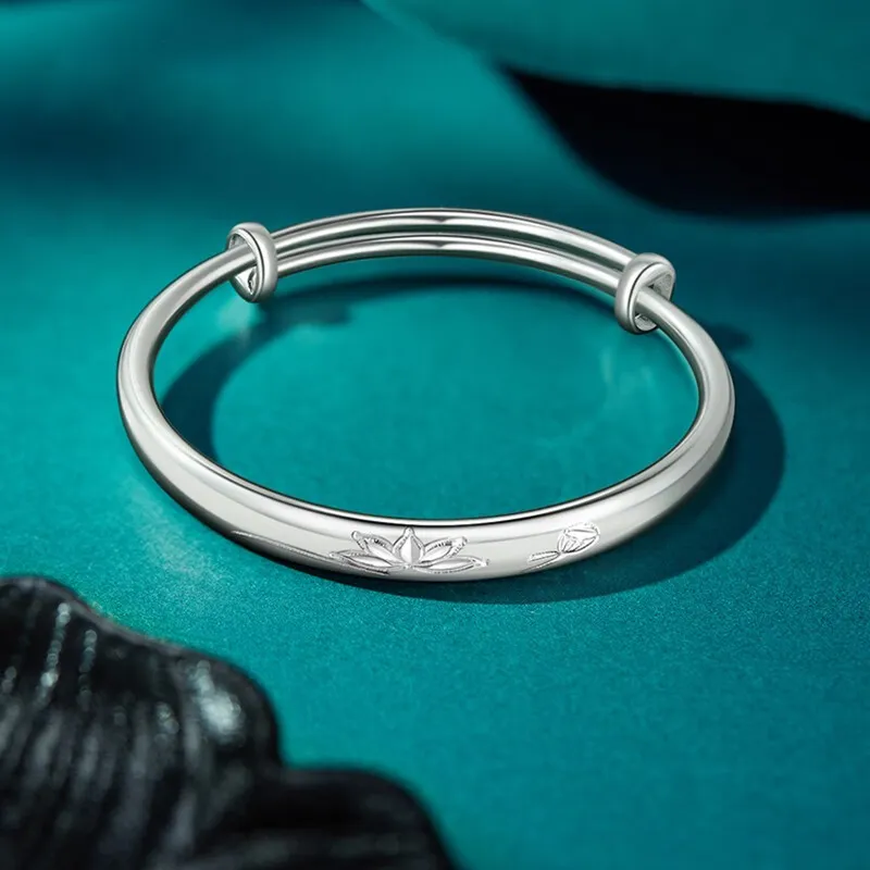 Bear Silversmith 999 Fine Silver Sterling Silver Bangle Women's-1