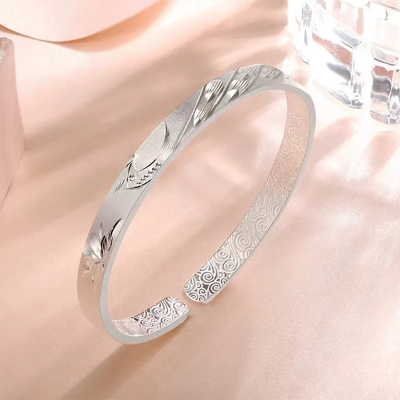 Bear Silversmith 999 Fine Silver Sterling Silver Bangle Women's-0