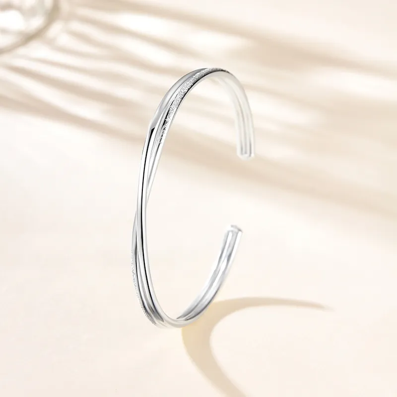 Bear Silversmith 999 Fine Silver Sterling Silver Bangle Women's-2