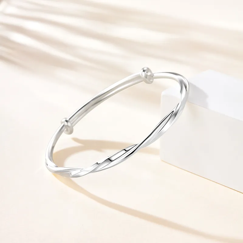 Bear Silversmith High Content Sterling Silver Sterling Silver Bangle Women's-1