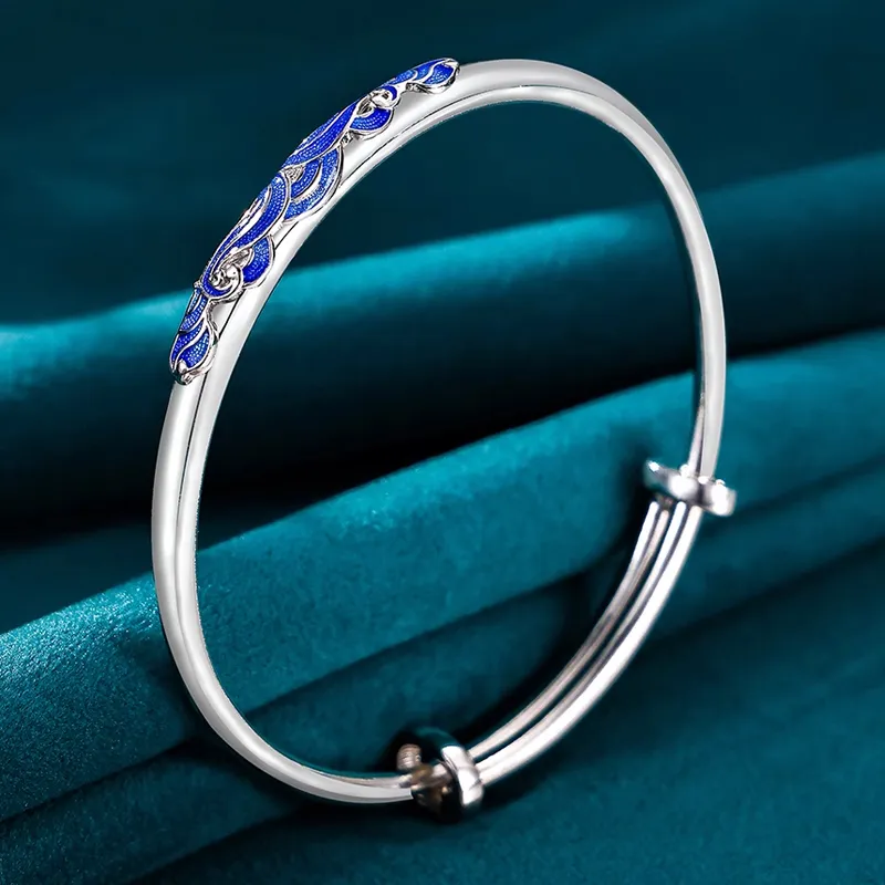 Bear Silversmith 999 Fine Silver Sterling Silver Bangle Women's-3