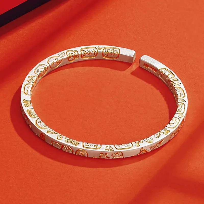 Bear Silversmith 999 Fine Silver Sterling Silver Bangle Women's-2