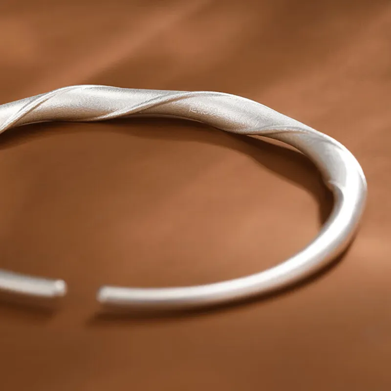 Bear Silversmith 999 Fine Silver Sterling Silver Bangle Women's-3