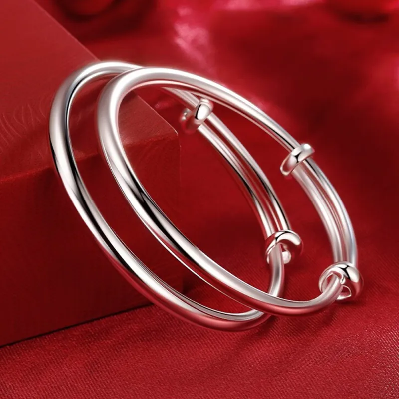 Bear Silversmith 999 Fine Silver Sterling Silver Bangle Kids'-1