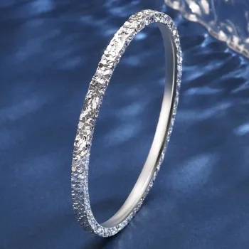 Bear Silversmith 999 Fine Silver Sterling Silver Bangle Women's