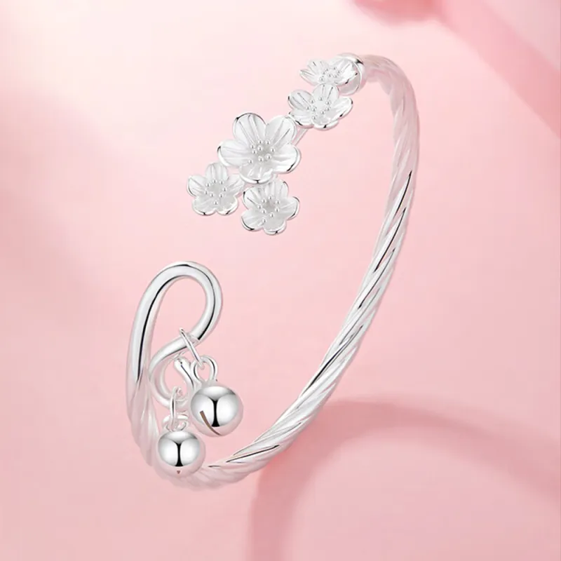 Bear Silversmith 999 Fine Silver Sterling Silver Bangle Women's-1