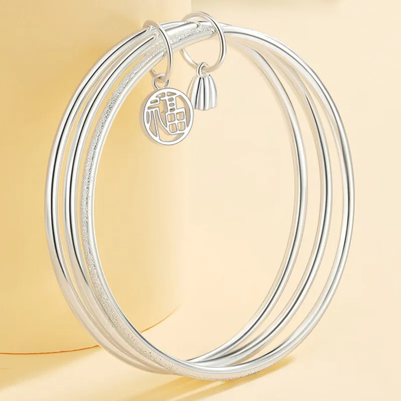 Bear Silversmith 999 Fine Silver Sterling Silver Bracelets Women's-2