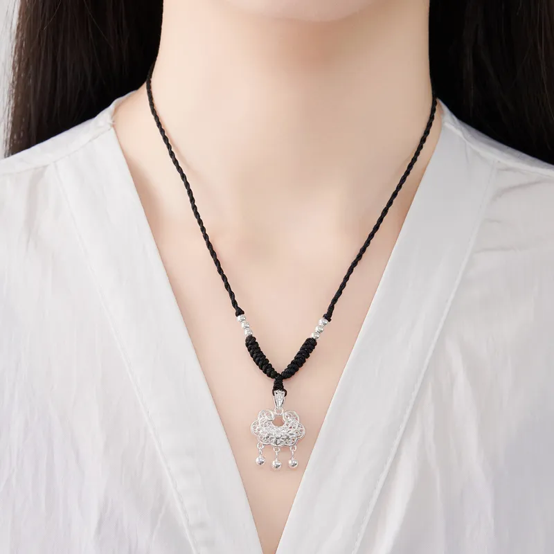 Bear Silversmith High Content Sterling Silver Sterling Silver Necklace Women's-4