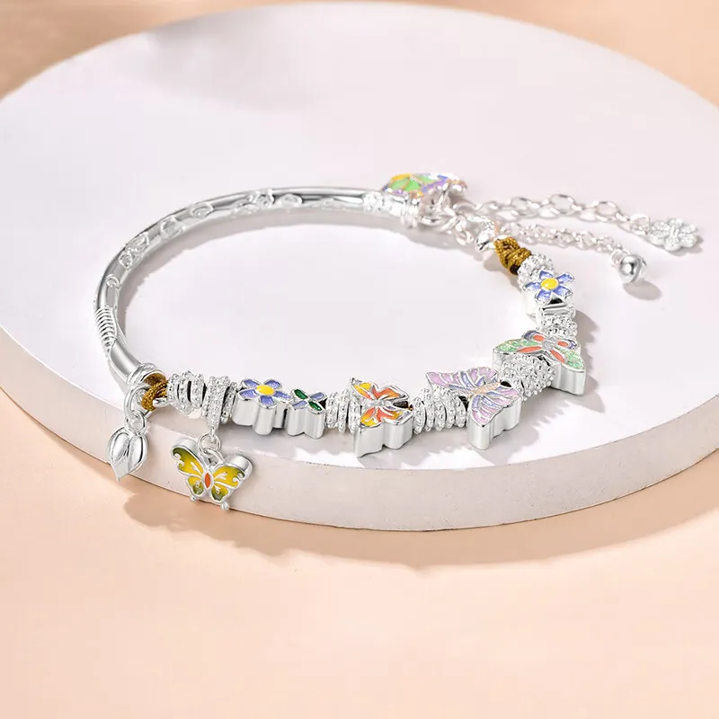 Bear Silversmith 999 Fine Silver Sterling Silver Bangle Women's-0