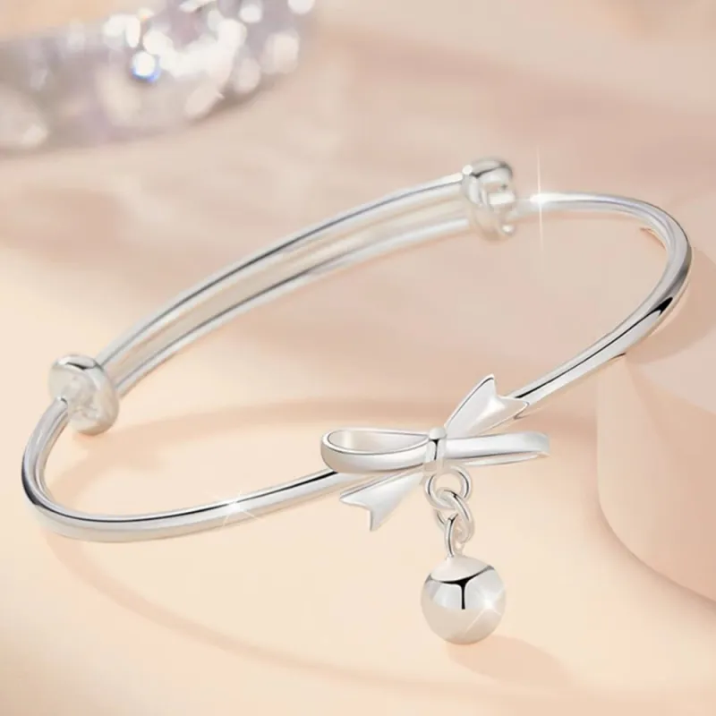 Bear Silversmith 999 Fine Silver Sterling Silver Bangle Women's-2