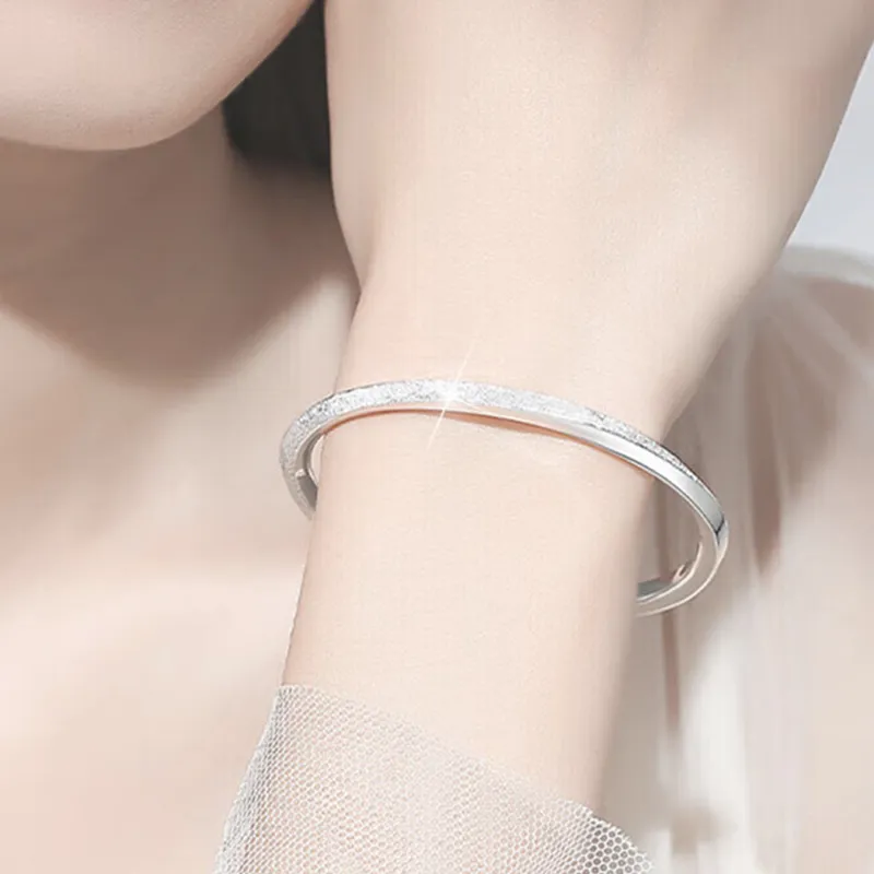 Bear Silversmith 999 Fine Silver Sterling Silver Bangle Women's-5