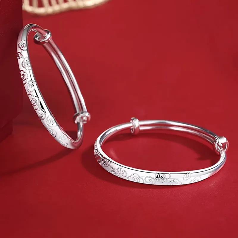 Bear Silversmith High Content Sterling Silver Sterling Silver Bangle Women's-2