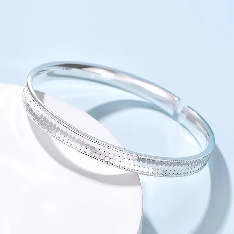 Bear Silversmith 999 Fine Silver Sterling Silver Bangle Women's-2
