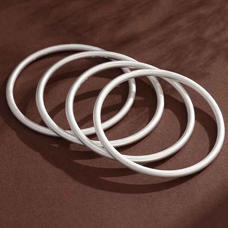 Bear Silversmith 999 Fine Silver Sterling Silver Bangle Women's-3