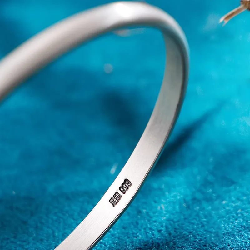 Bear Silversmith 999 Fine Silver Sterling Silver Bangle Women's-2