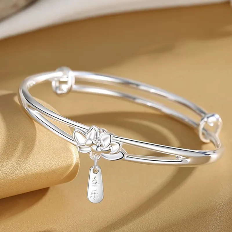 Bear Silversmith 999 Fine Silver Sterling Silver Bangle Women's-2