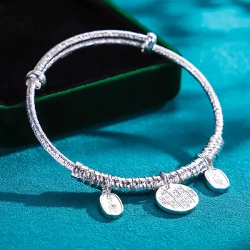 Bear Silversmith 999 Fine Silver Sterling Silver Bangle Women's