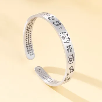 Bear Silversmith 999 Fine Silver Sterling Silver Bangle Women's