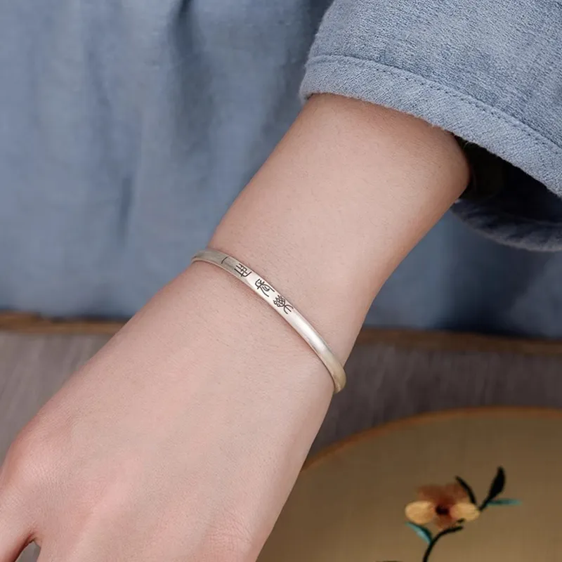 Bear Silversmith 999 Fine Silver Sterling Silver Bangle Women's-4