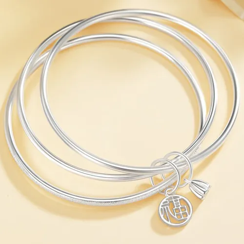 Bear Silversmith 999 Fine Silver Sterling Silver Bracelets Women's
