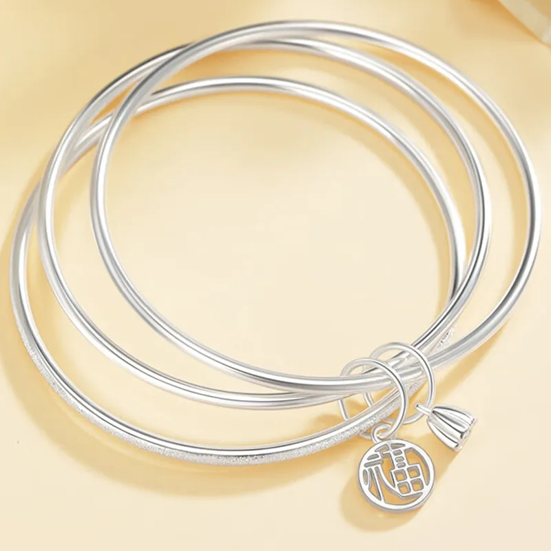 Bear Silversmith 999 Fine Silver Sterling Silver Bracelets Women's-0