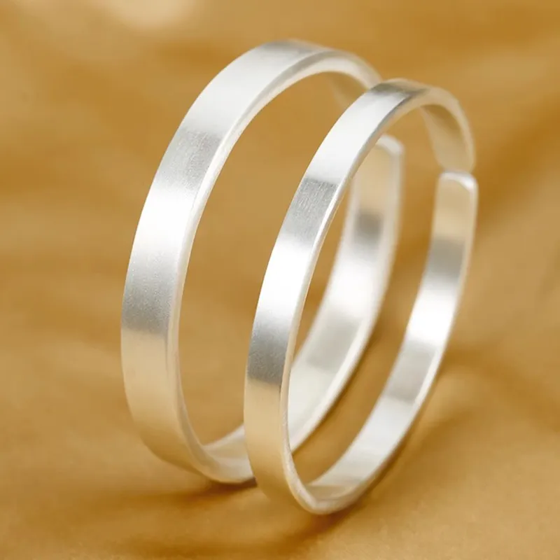 Bear Silversmith 999 Fine Silver Sterling Silver Bangle Unisex-2