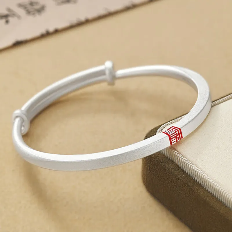 Bear Silversmith 999 Fine Silver Sterling Silver Bangle Women's-1
