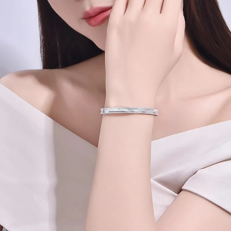 Bear Silversmith 999 Fine Silver Sterling Silver Bangle Women's-3