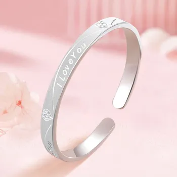 Bear Silversmith 999 Fine Silver Sterling Silver Bangle Women's