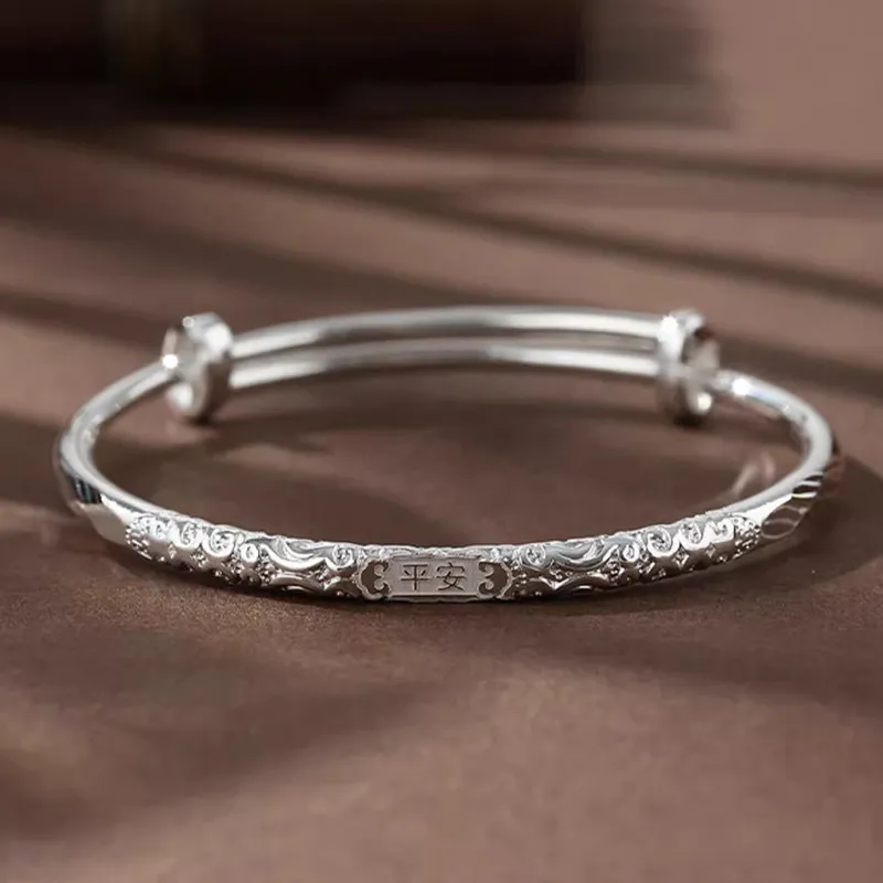 Bear Silversmith 999 Fine Silver Sterling Silver Bangle Women's-1