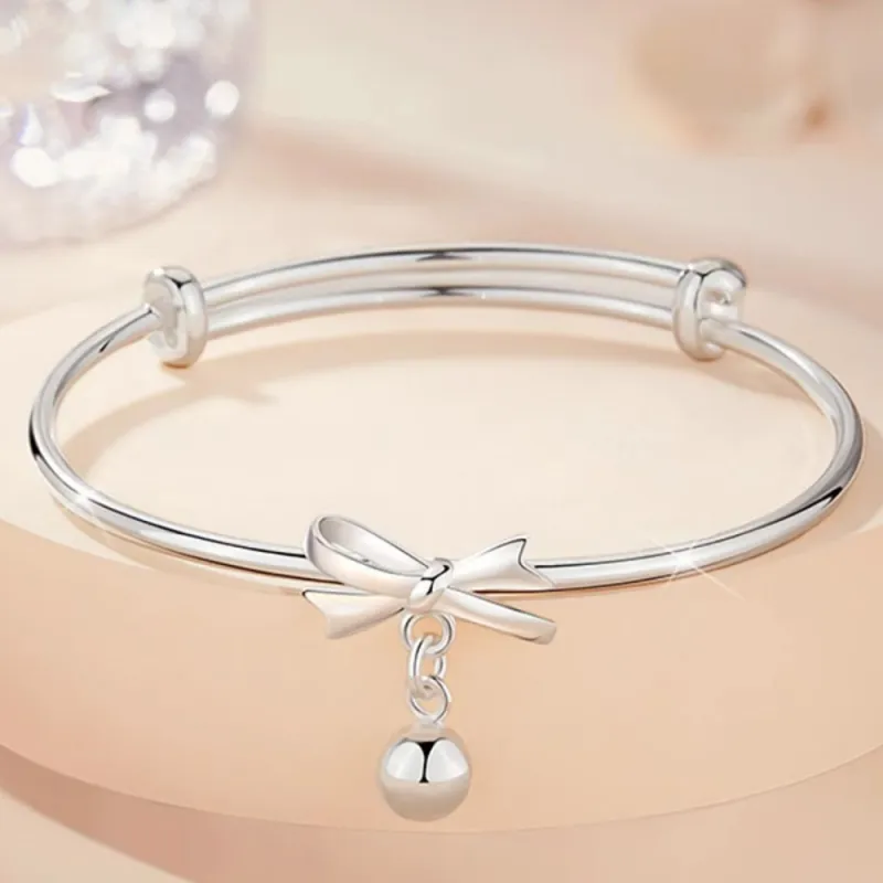Bear Silversmith 999 Fine Silver Sterling Silver Bangle Women's-3
