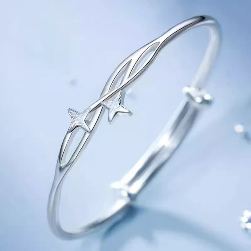 Bear Silversmith 999 Fine Silver Sterling Silver Bangle Women's-1
