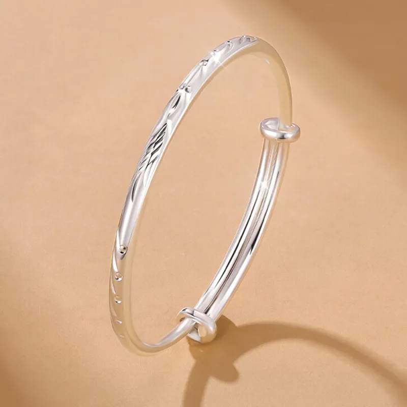 Bear Silversmith 999 Fine Silver Sterling Silver Bangle Women's-1