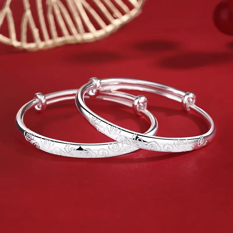 Bear Silversmith High Content Sterling Silver Sterling Silver Bangle Women's-1
