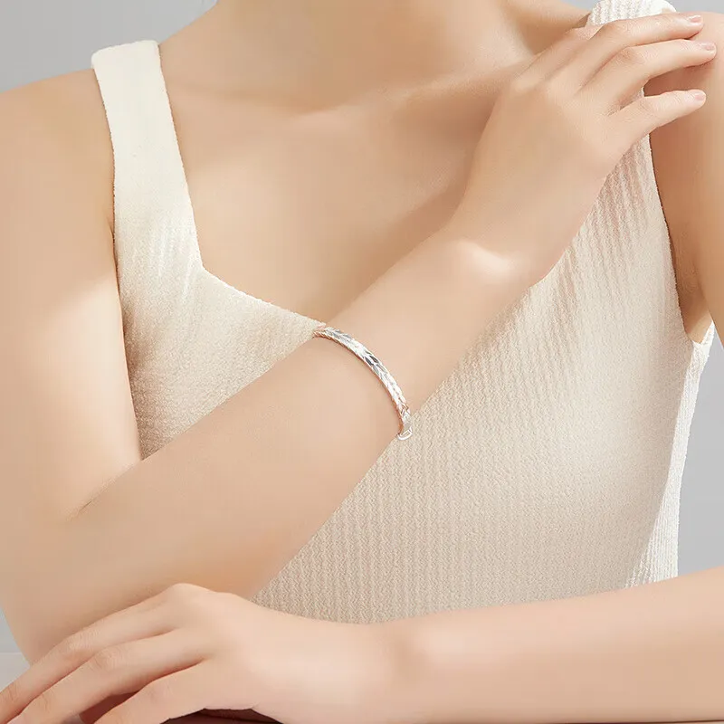 Bear Silversmith 999 Fine Silver Sterling Silver Bangle Women's-5